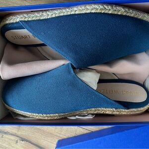 Stuart Weitzman slide espadrilles, women’s 10.5. Brand new with box and dust bag